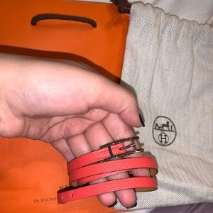 Hermès Leather Bracelet